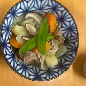 干し椎茸入の牛肉じゃが